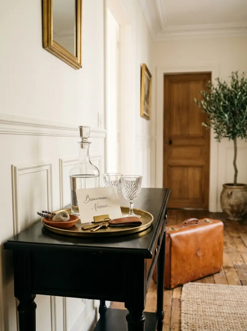 Appartement préparé pour accueillir des voyageurs