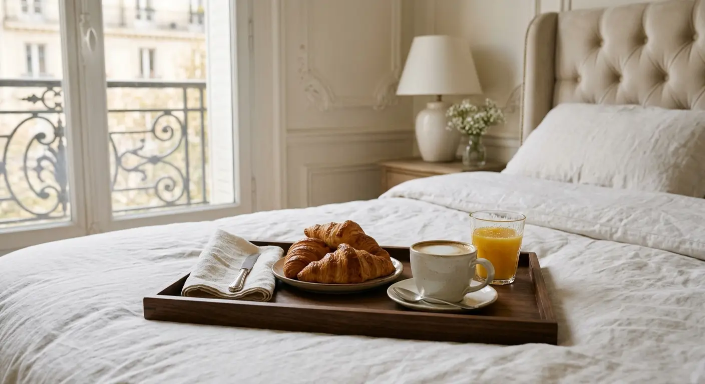 Plateau d’accueil avec attentions